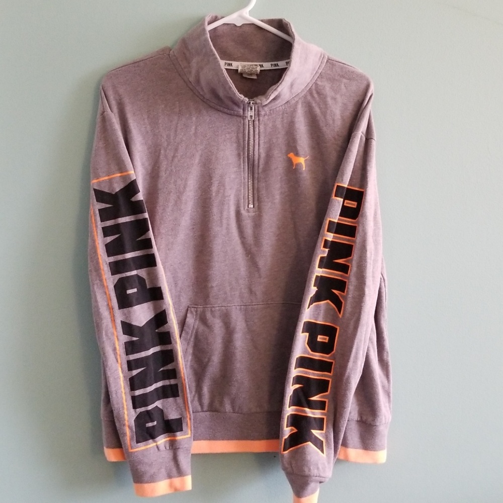 PINK half zip sweatshirt